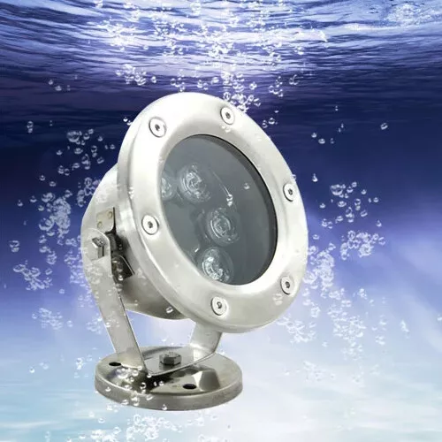 Outdoor 6W LED Underwater Lamp Waterproof IP68 Swimming Pool Light Garden 12V