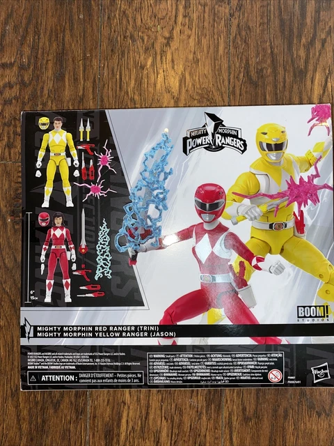 New Power Rangers Lightning Collection Red Trini Yellow Jason Hasbro Exclusive