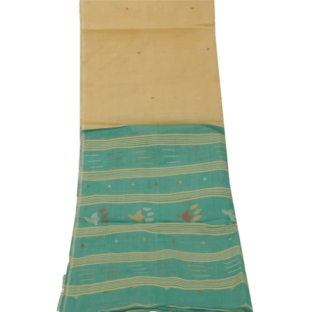 Sciarpe Tw Vintage Dupatta Lunghe Stole Puro Cotone Verde Tessuto Sciallo Tangente