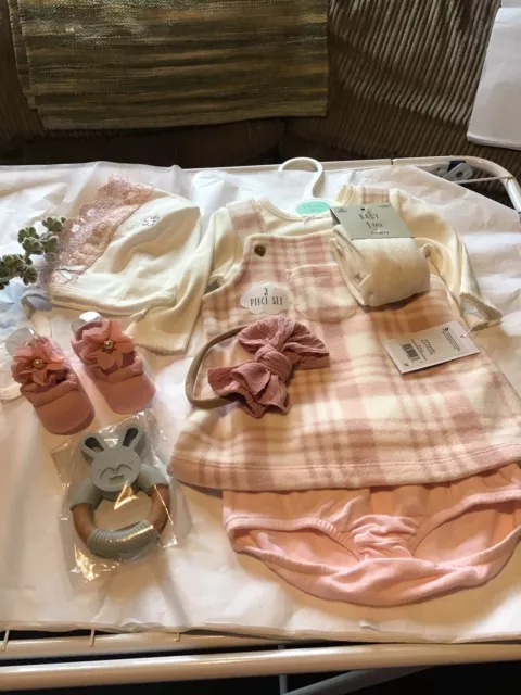 baby girl clothes 0-3 months bundle new