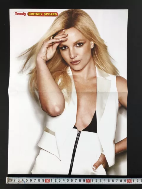 Britney Spears Turkish Trendy magazine centerfold poster