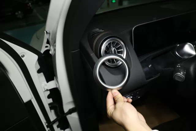 Aluminiumlegierung, Autotür-Lautsprecher-Abdeckung, Aufkleber, Zubehör für  Benz A B GLB Klasse W177 W247 X247 2019 2020 : : Auto & Motorrad