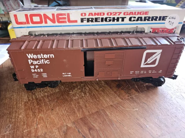 Western Pacific Box Car, O Guage, New Old Stock