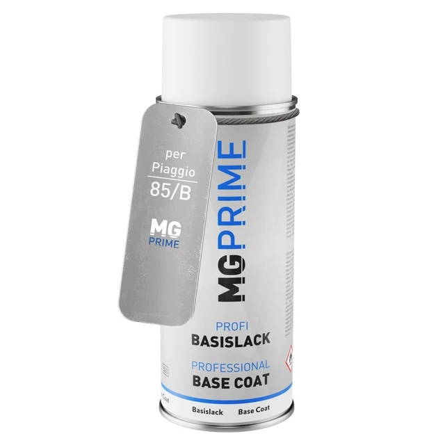 Vernice per auto Bomboletta spray per Piaggio 85 B Nero Competition Met. Opaco