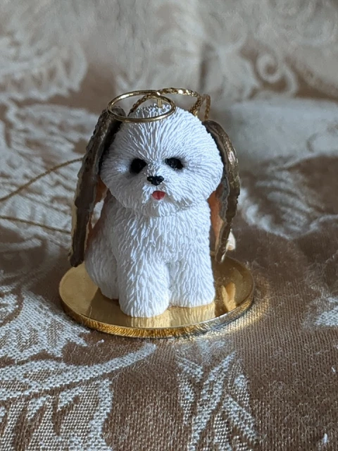 1992-“TINY ONES”- Bichon Frise Dog Angel Ornament Memorial Gift DTA-29