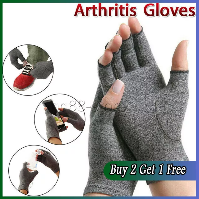 Gloves Arthritis Compression Fingerless Pain Relief Arthritic Hands Rheumatoid