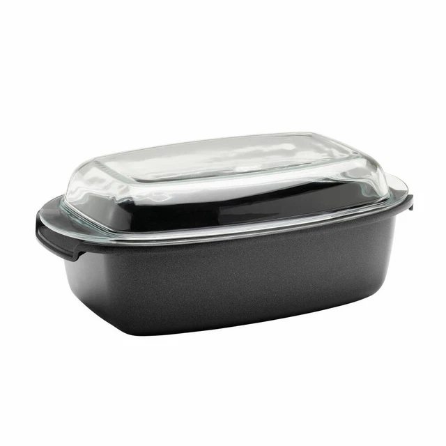 Berndes Specials Unibräter Glasdeckel Bräter Schmortopf Induktion Aluguss 5.2 L