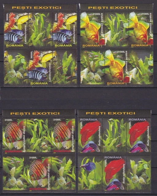 Rumänien 5912/5915 postfr./mnh Fische fish 2005 -23027