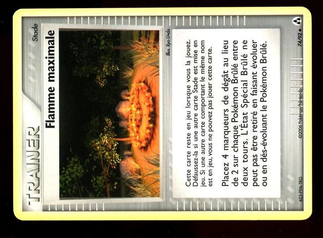 Pokemon Ex Crea Legendes Unco N°  74/92 Flamme Maximale
