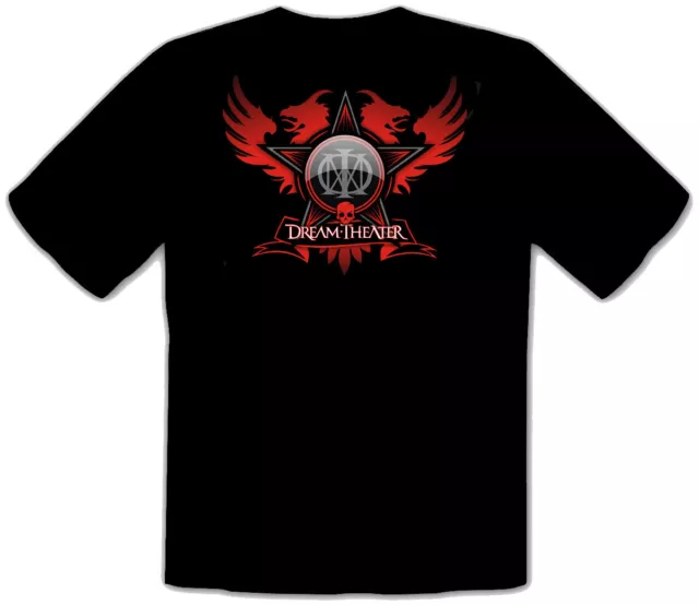 Dream Theater Stern Rock Music Logo SCHWARZE T-Shirt -101_Gr. M