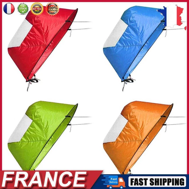 42 Inch Folding Kayak Wind Paddle Sailing Popup Paddle Sail w/Clear Window fr