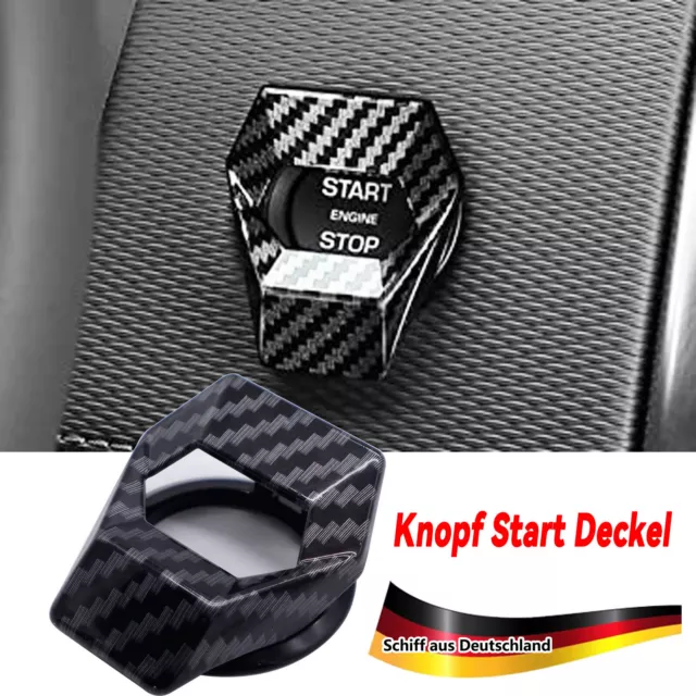 Auto Start Stop Druckknopf Knopf Motor Schalter Blende Deckel Kappe Abdeckung