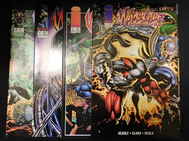Warblade Endangered Species 1-4 Image Comic Set Complete 1995 Vf/Nm