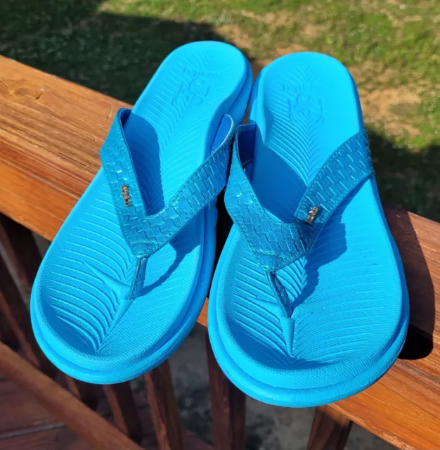 KuaiLu Womens Flip Flops Yoga Mat Comfortable Walking Thong Sandals Sz 41 US 10