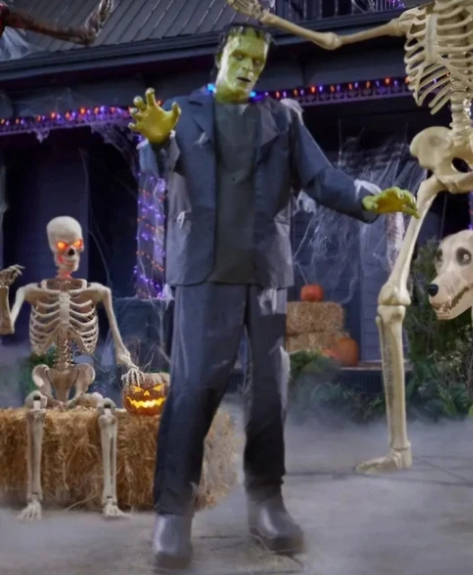 ANIMATED LED 7FT. Frankenstein's Monster Animatronic Halloween Home
