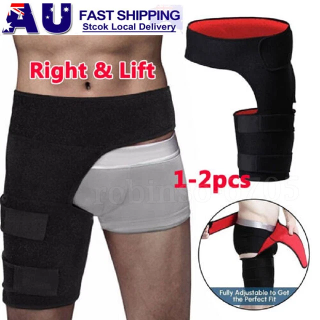 Hip Brace - Compression Groin Support Wrap for Sciatica Pain Relief Thigh L+R