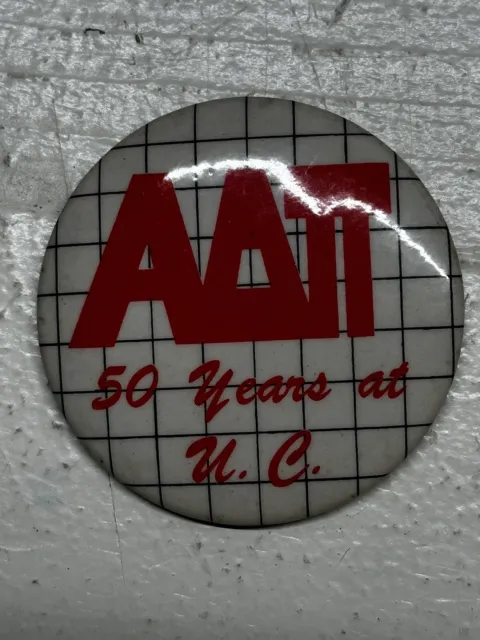 Vintage 1985 Alpha Delta Pi University of Cincinnati Button Pin 50 Years
