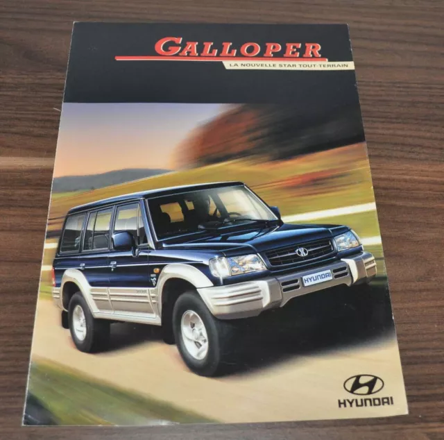 Hyundai Galloper Sales Brochure Prospekt FR