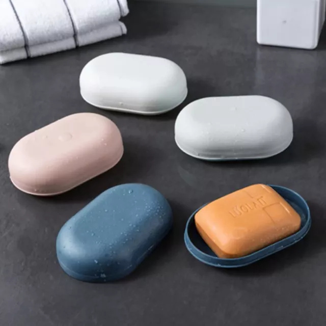 Piastra di plastica da viaggio doccia porta sapone vassoio portaoggetti scatola casa piatto bagno