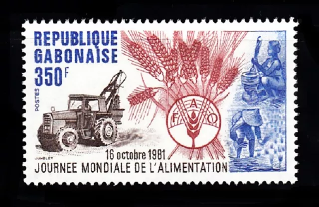 Gabon Sc# 485 World Food Day Fao 1981 - Mnh