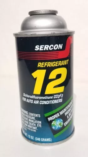 Sercon 12 For Auto Air Conditioners, 12 Oz. NOS R-12 1lb Can