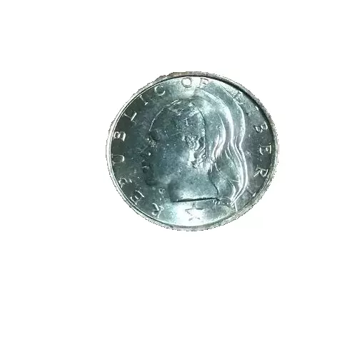 elf  Liberia 10 Cents 1966 Native Woman