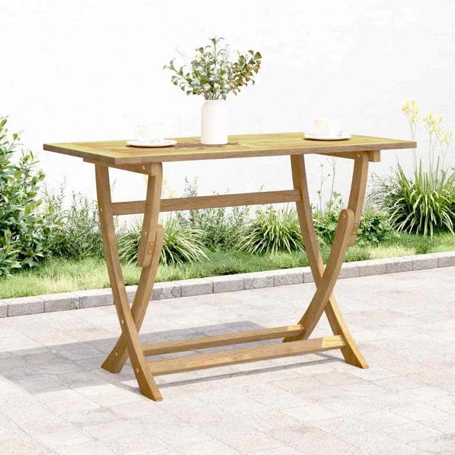 VidaXL Balkontisch Aus Akazien-Massivholz – Klapptisch 90x60x72 Cm Für Garten & Terrasse