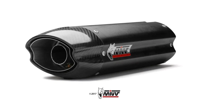 Uk.019.L9 Stainless Steel Black Exhaust Mivv Suono Kawasaki Zx6R 2007 - 08
