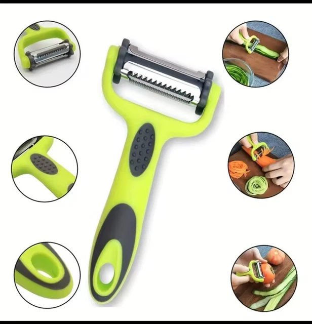 3 IN 1 Food Peeler Straight Julienne Serrated Potato Veg Fruit Slicer 3-in-1-food-peeler-straight-julienne-serrated-potato-veg-fruit-slicer