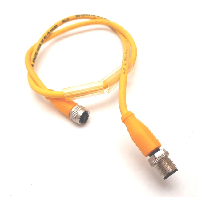 Balluff BCC05LT Cordset, 5-Pin M12 Female to 4-Pin M12 Male, Length: 0.6m