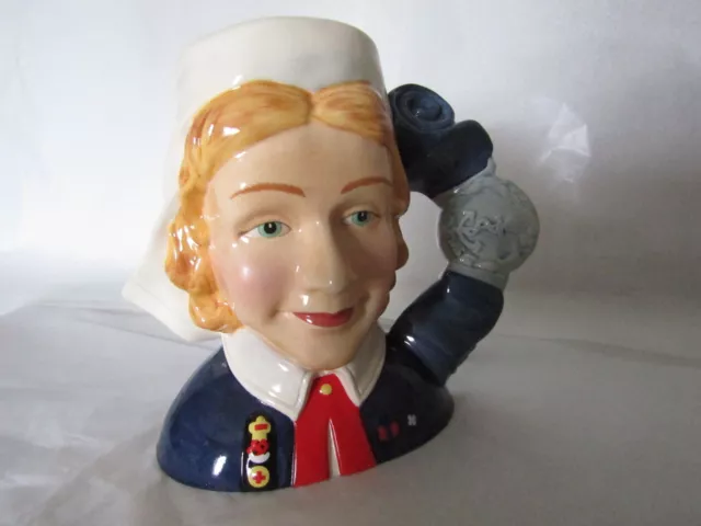 Nurse  Character Jug  D7216 Royal Doulton Hero's Heroines Series Rare Piece