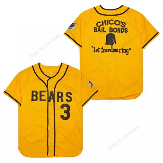 Movie 1976 Bad News Bears Chico's Bail Bonds Kelly Leak #3 #12 Baseball Jersey 2