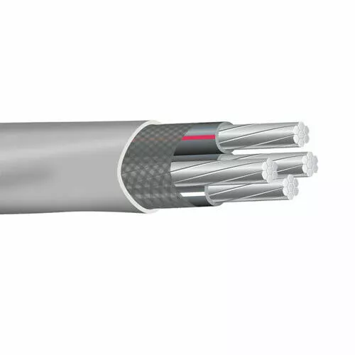 2/0-2/0-2/0-1 Aluminum SER Service Entrance Cable Gray 600V