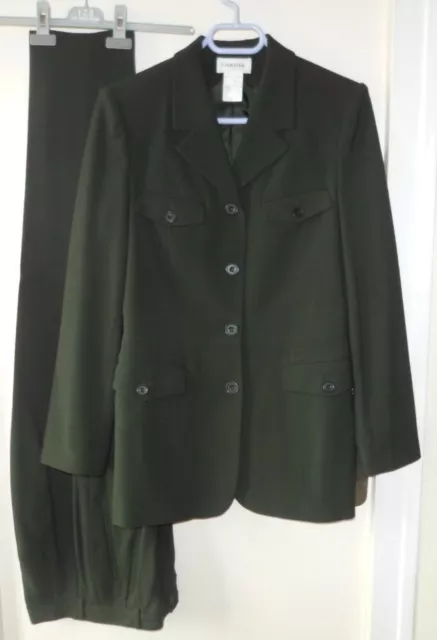 TAILLEUR PANTALON CAROLL kaki T 36 EXCELLENT ETAT EUR 48 00
