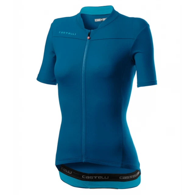 Castelli Maglia Donna Anima 3 Marine Blue/Celeste
