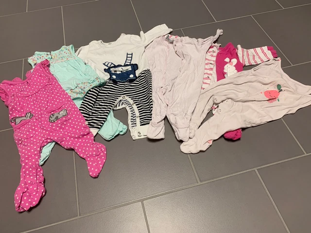 Babykleidung Mädchen Größen 56 / 62 - Strampler, Bodys, Hosen, Söckchen, Mützen