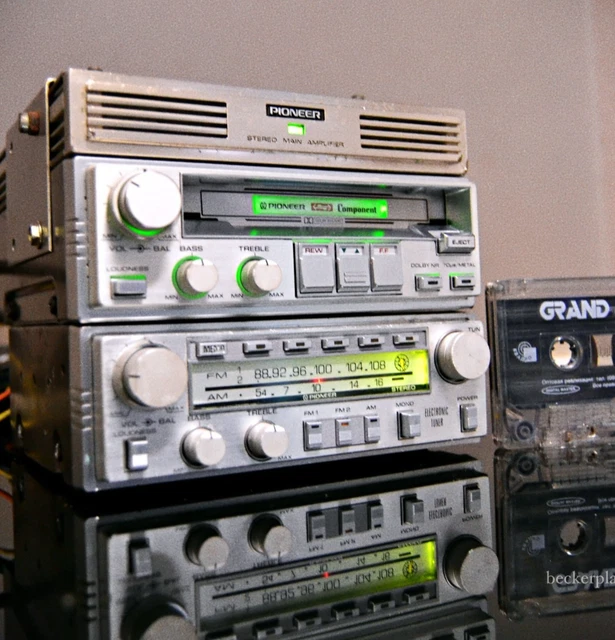 RARE PIONEER GEX Lonesome Carboy Stereo SET GEX-60 Radio KP-717G