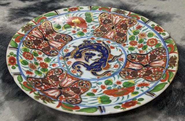 English Regency c.1805 John Rose Coalport Dragon Imari Porcelain Antique Plate 2