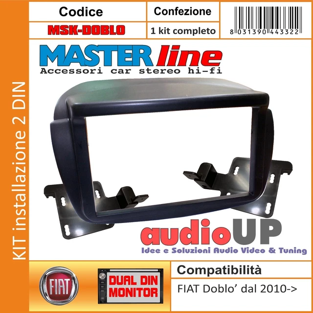 Mascherina Autoradio 2 DIN MASTERLINE Per Fiat Scudo Dal 2007 In Poi