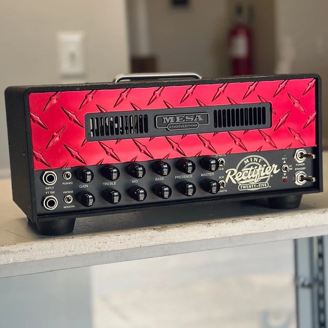 MESA BOOGIE MINI Rectifier 25W Tube Amp Head "Red Diamond Face Plate