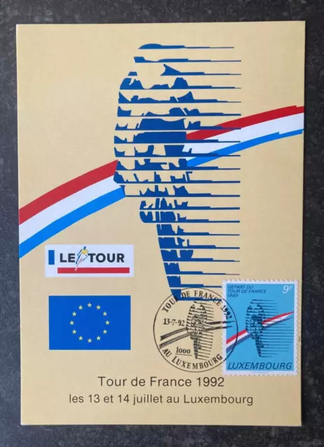 1992, Luxemburg, Tour de France Karte