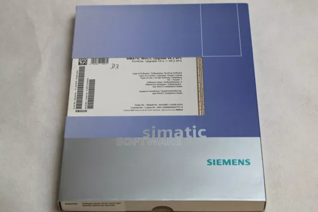 SIEMENS 6AV6381-1AA06-2AX4 SIMATIC WinCC RT Upgrade V6.2 -OVP/used-