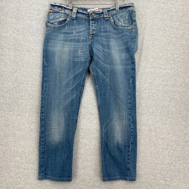 MET Laundry/Project Jeans Mens 36 Body Man Distressed Straight Leg Medium Wash