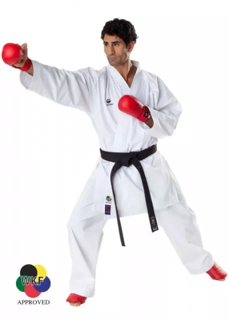 KARATEANZUG, TOKAIDO KUMITE MASTER, WKF, 8 OZ., WEIß. 150cm-200cm.WKF zugelassen