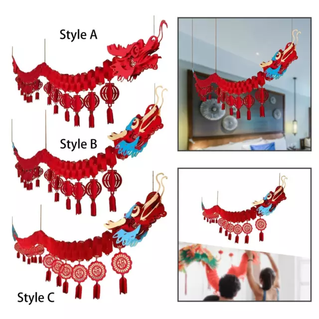 Paper Dragon Ceiling ,3D Chinese New Year Dragon,Feng Shui Decoration
