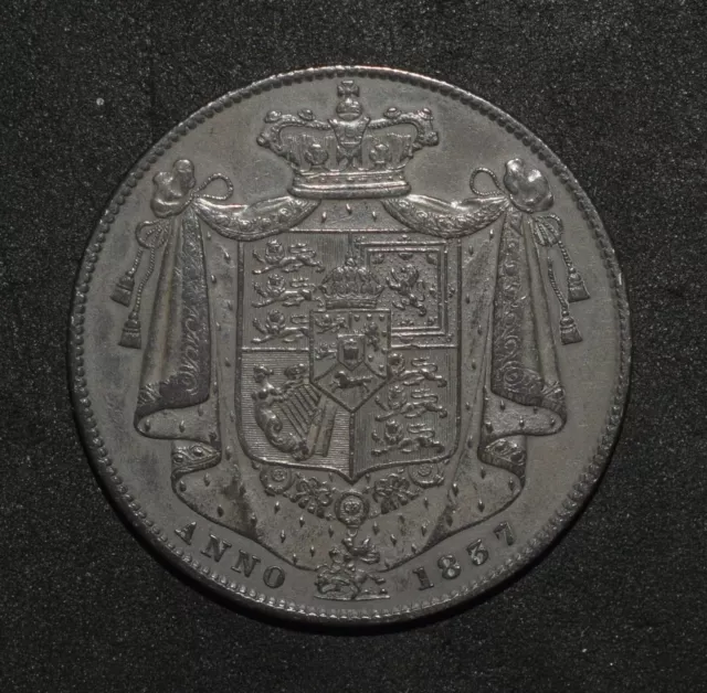 William Iiii. 1837 Half Crown. Key Date.