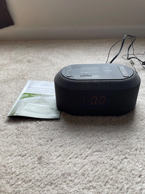 i-box Bedside Radio Alarm Clock with USB Charger, Bluetooth Speaker, QI Wireless