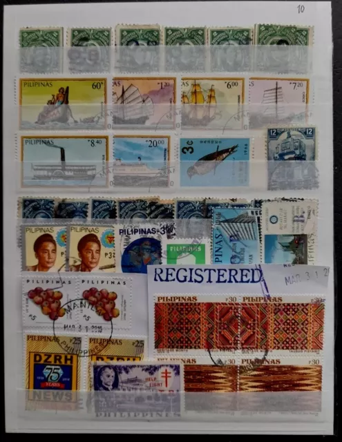 Philippine Stamps. Collection. On Card. Good Lot. Mint Vfu.