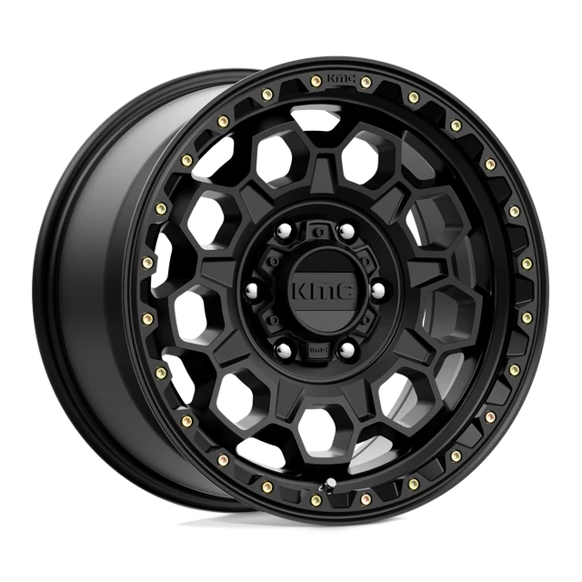 1 New 17X9 KMC KM545 TREK Satin Black 6X139.7 6x5.5 ET18 wheel rim
