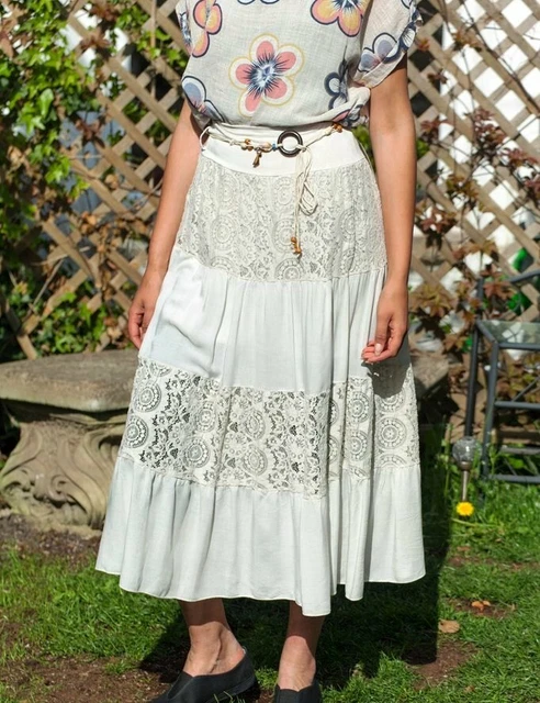 Boho midi skirt uk cheap
